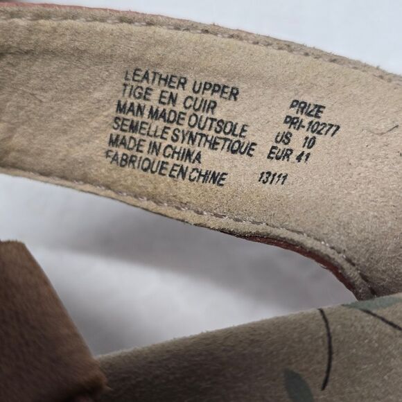 Taos Womens Strappy Pink Teal Genuine Leather Sandals Size 10 Comfort Adjustable - Picture 3 of 10